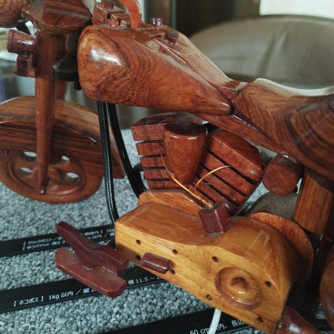 ハーレーダビッドソン 木製手作り 2023年のハワイ山火事 お見舞申し上げます