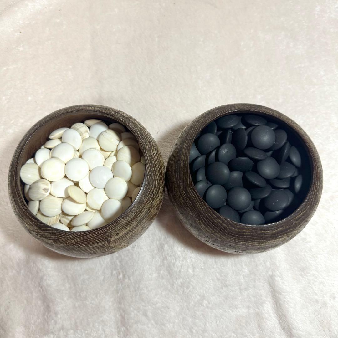 ✦蛤碁石 那智黒 31号 日向特産 碁笥✦