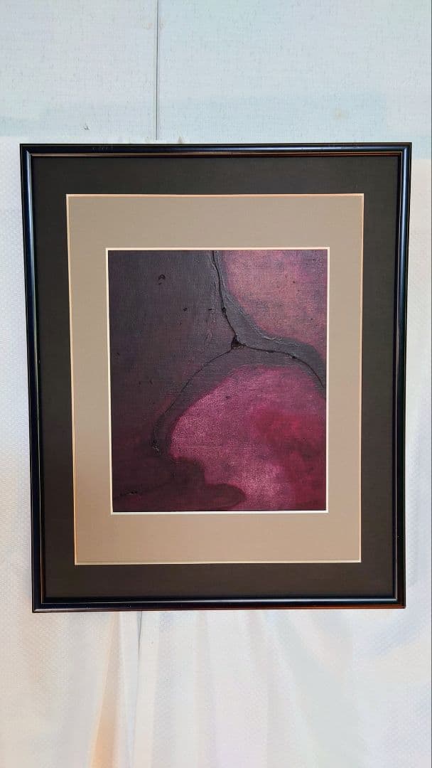 題名：癒えぬ血傷 真作　 絵画 　アート 　油彩