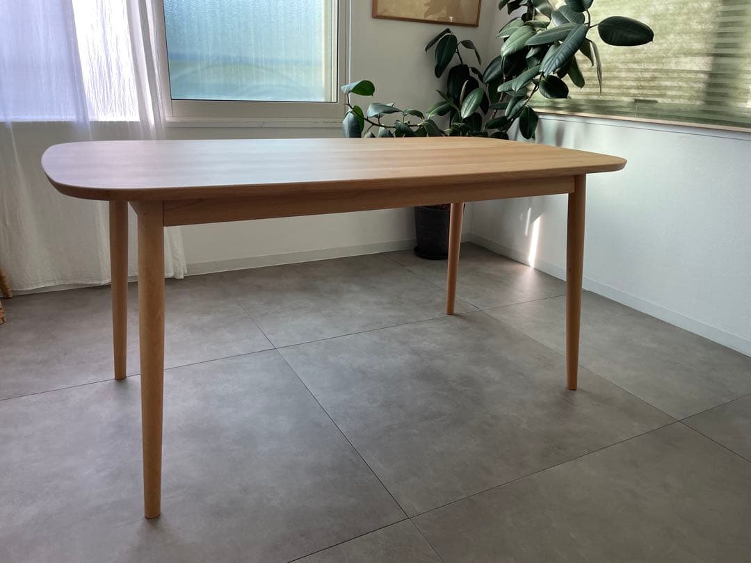 さくさく⭐︎無印良品 MUJI ブナ材テーブル 丸脚 150cm