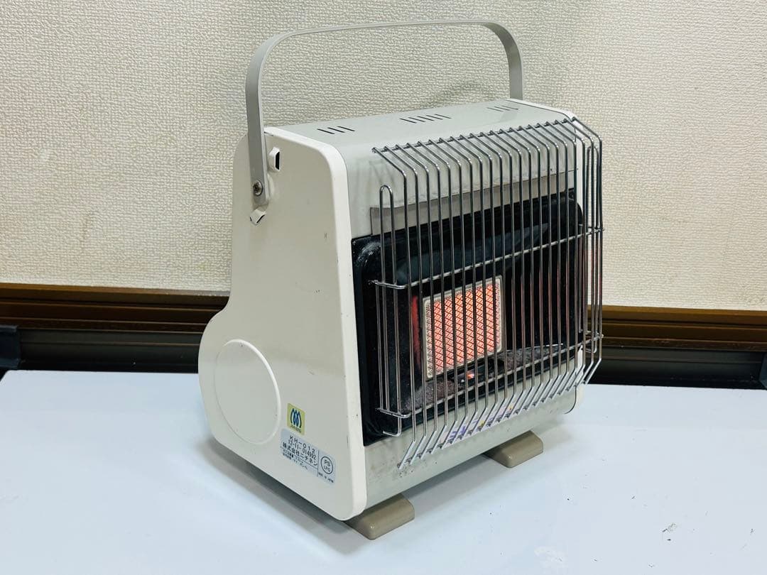 コンパクトストーブ ホワイト ハンドル付きKH012