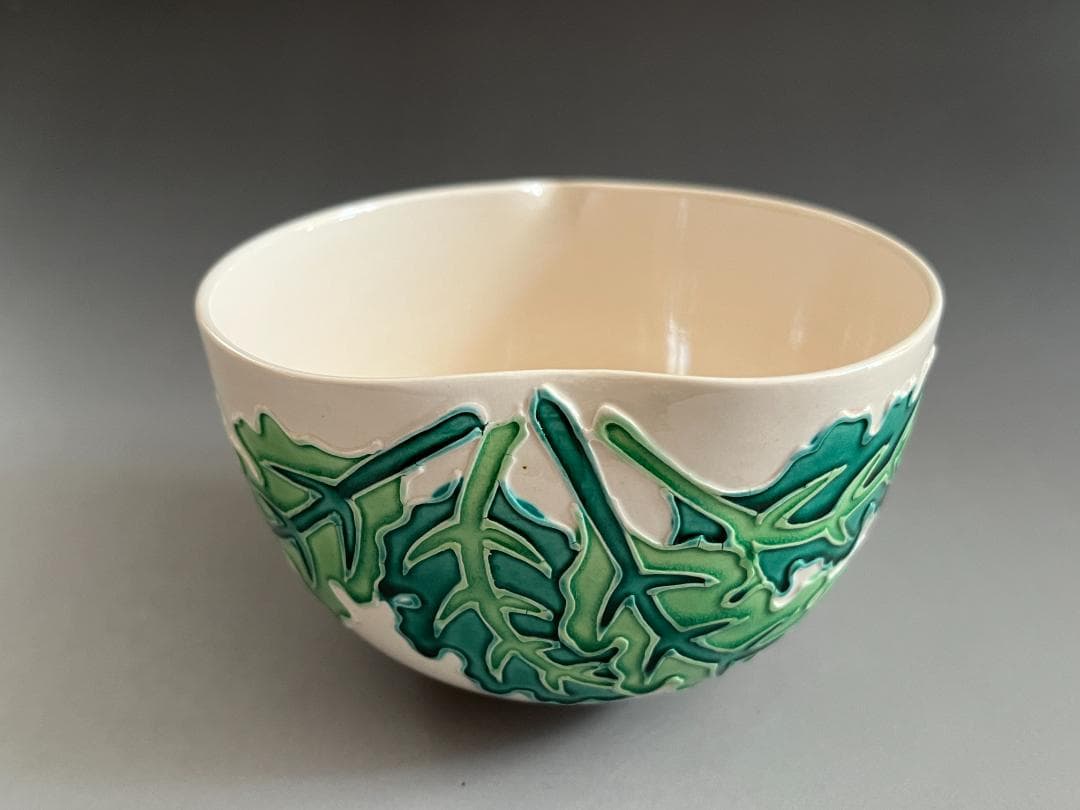 山本一如　白鳳交趾　蕪　茶碗　茶道具