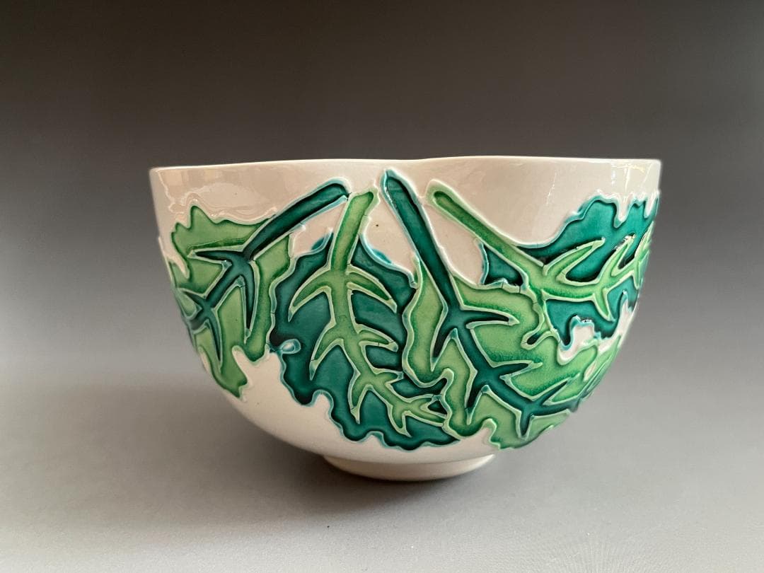 山本一如　白鳳交趾　蕪　茶碗　茶道具