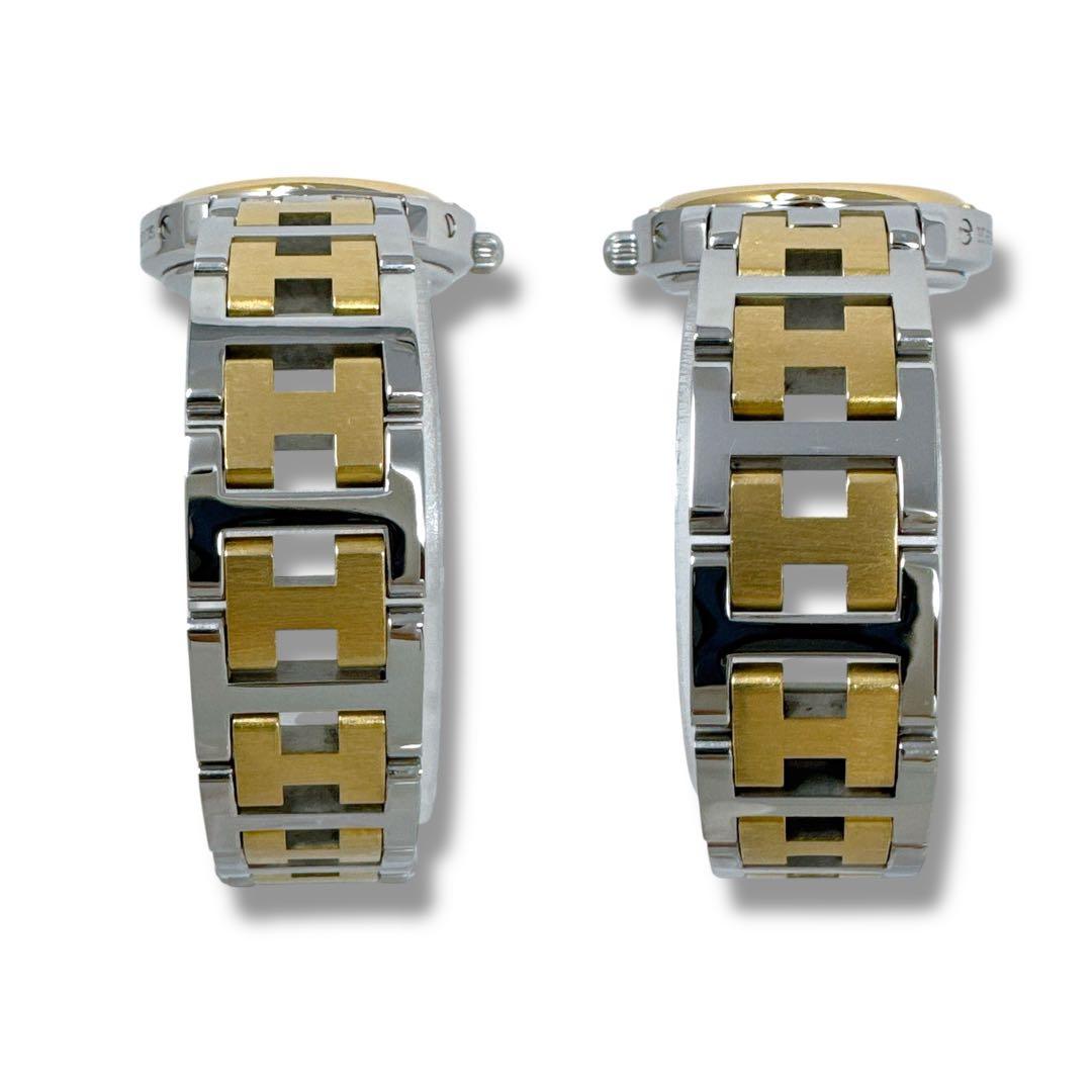 エルメス クリッパー CL4.220 コンビ Dバックル レディース 時計 美品