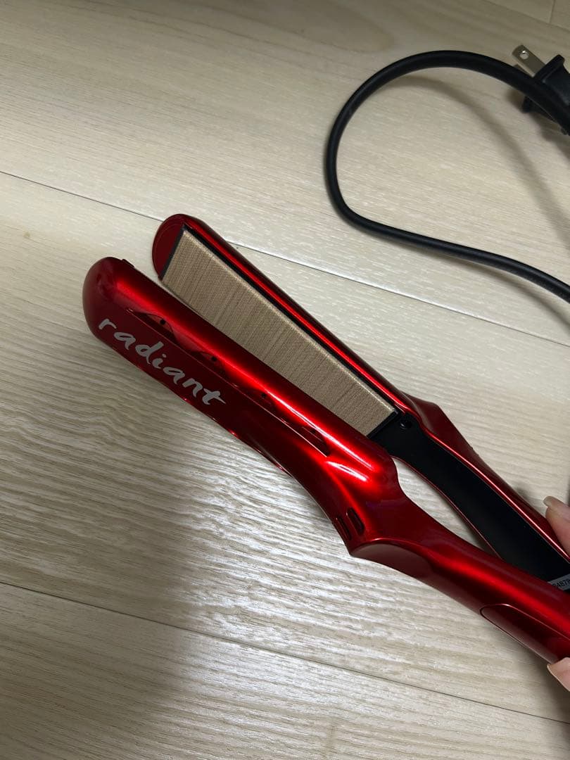 radiant セラミックストレートヘアアイロン レッド