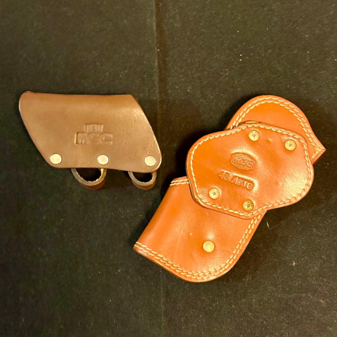 整備済 MGC 革製 シューティング ヒップ ホルスター & マガジンポーチ