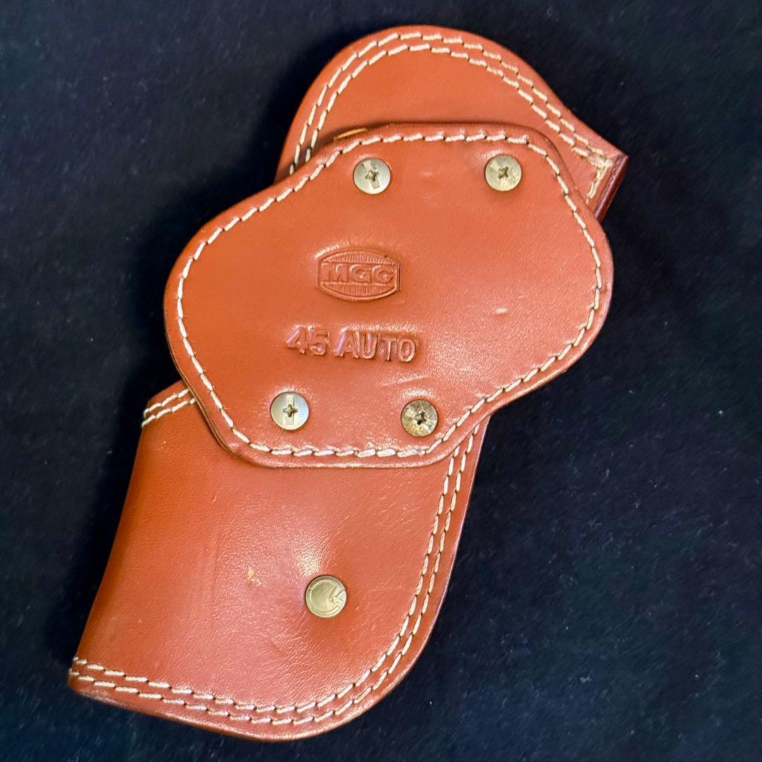 整備済 MGC 革製 シューティング ヒップ ホルスター & マガジンポーチ