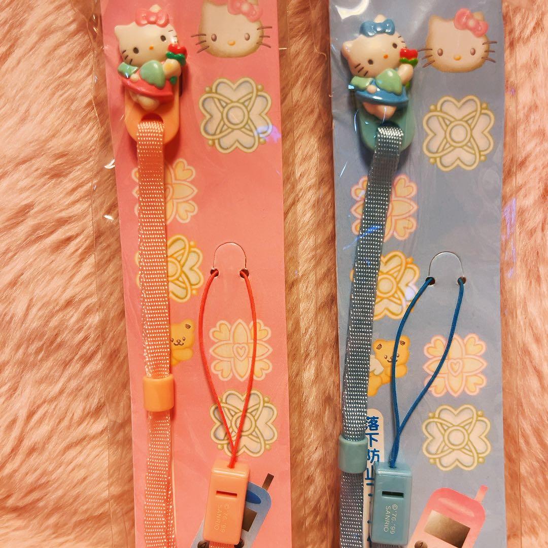 希少レア　ハローキティ　エンジェル　ストラップ　1999 サンリオ　平成レトロ