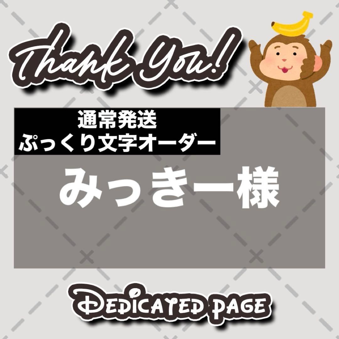 【通常発送・ぷっくり文字オーダー】みっきー様【全部で6枚】