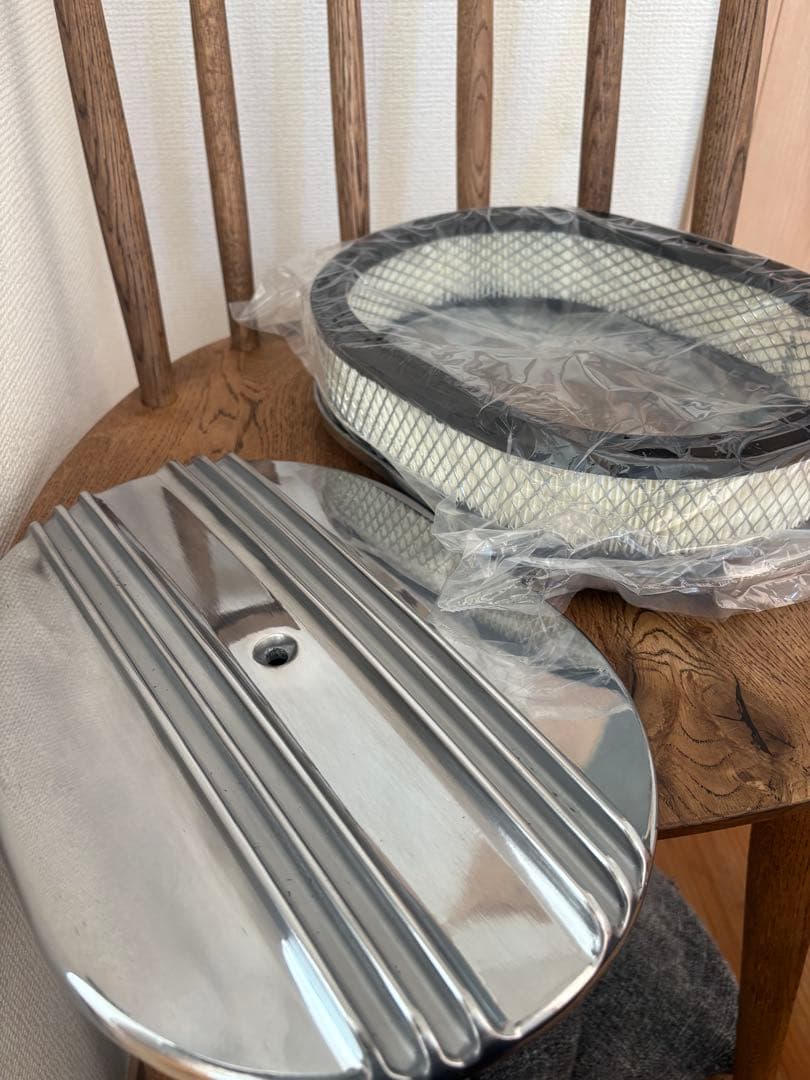 12インチ　オーバルエアクリーナー アルミ　シボレー　インパラ　SBC