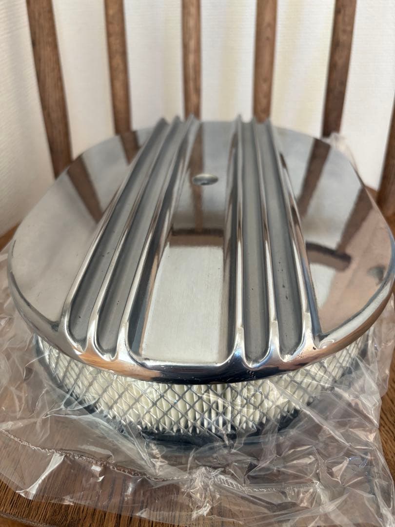 12インチ　オーバルエアクリーナー アルミ　シボレー　インパラ　SBC