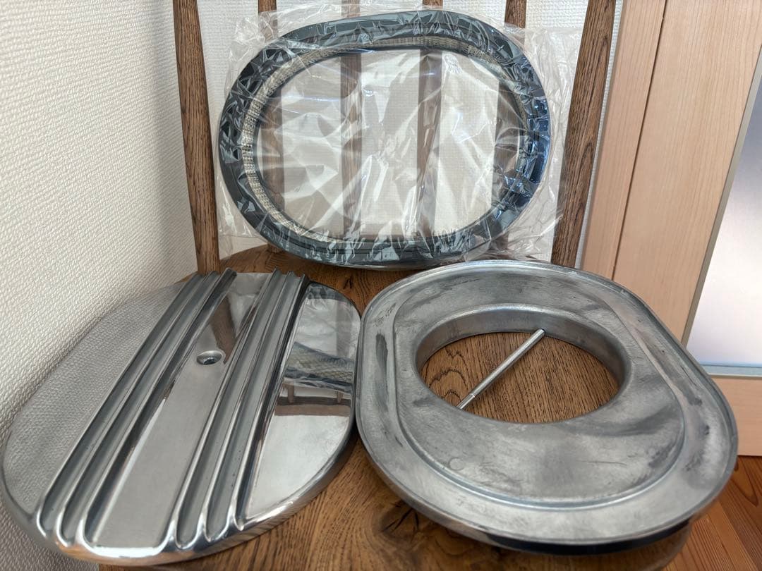 12インチ　オーバルエアクリーナー アルミ　シボレー　インパラ　SBC