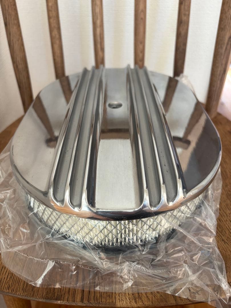 12インチ　オーバルエアクリーナー アルミ　シボレー　インパラ　SBC