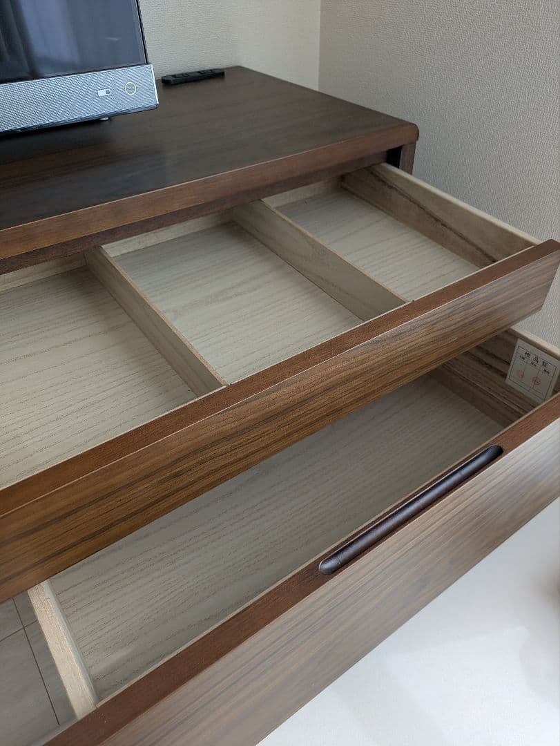 【Elly】テレビ台　AVボード　幅200cm　ブラウン