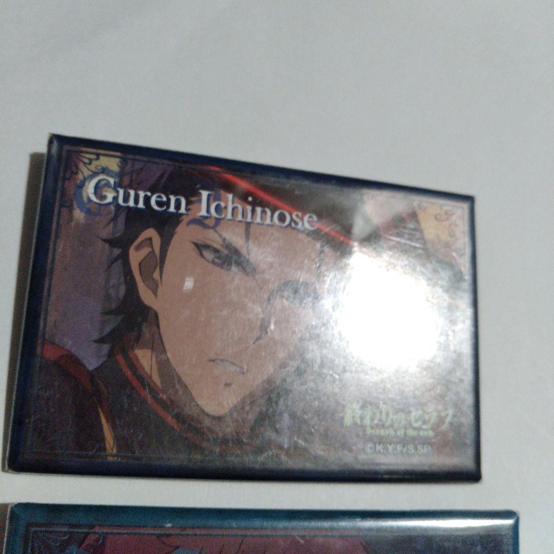 終わりのセラフ　スクエア缶バッジ　グレン　君月士方　白夜ミカエラ　3個セット