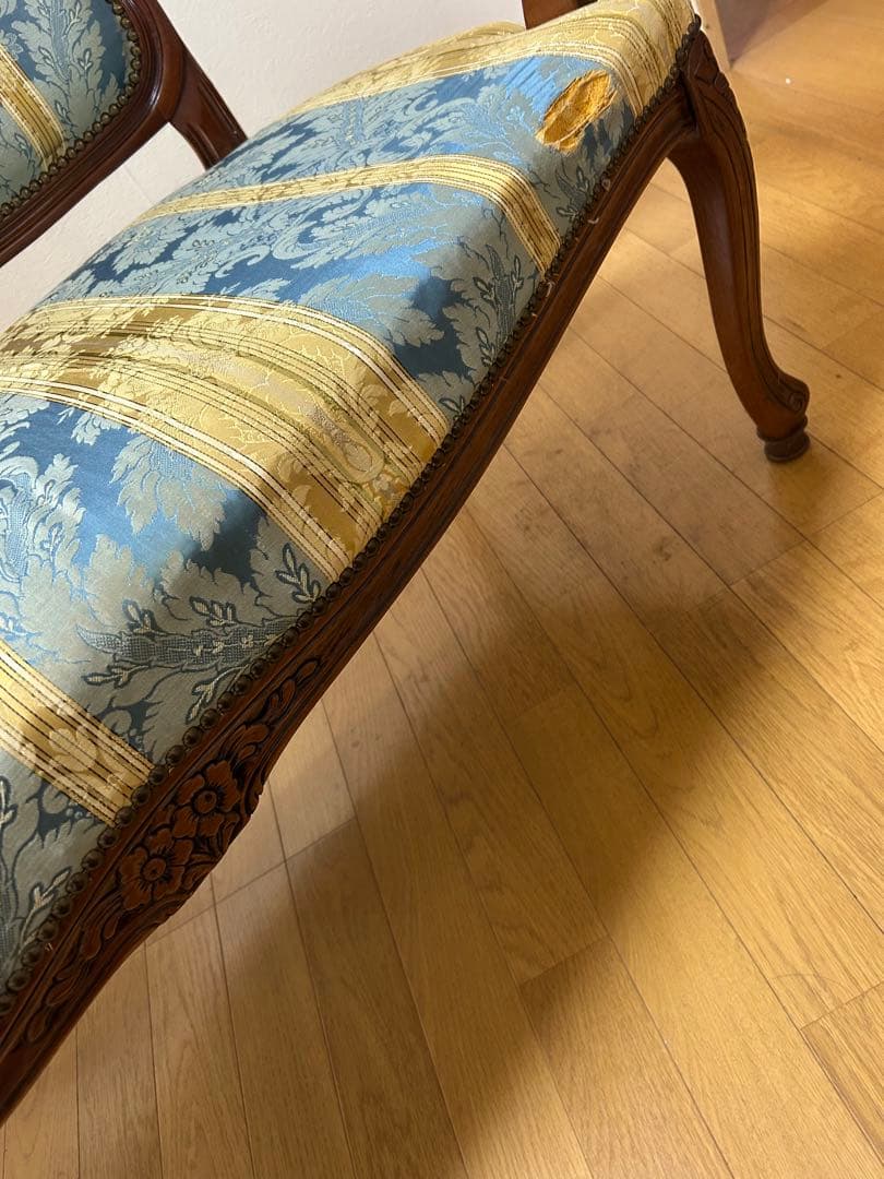 【送料込み！】【たのメル便】【訳あり】アンティーク風　猫脚ソファー