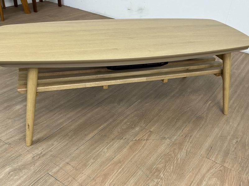 (新品)☆棚付き折れ脚こたつ120NA☆【OUTLET】