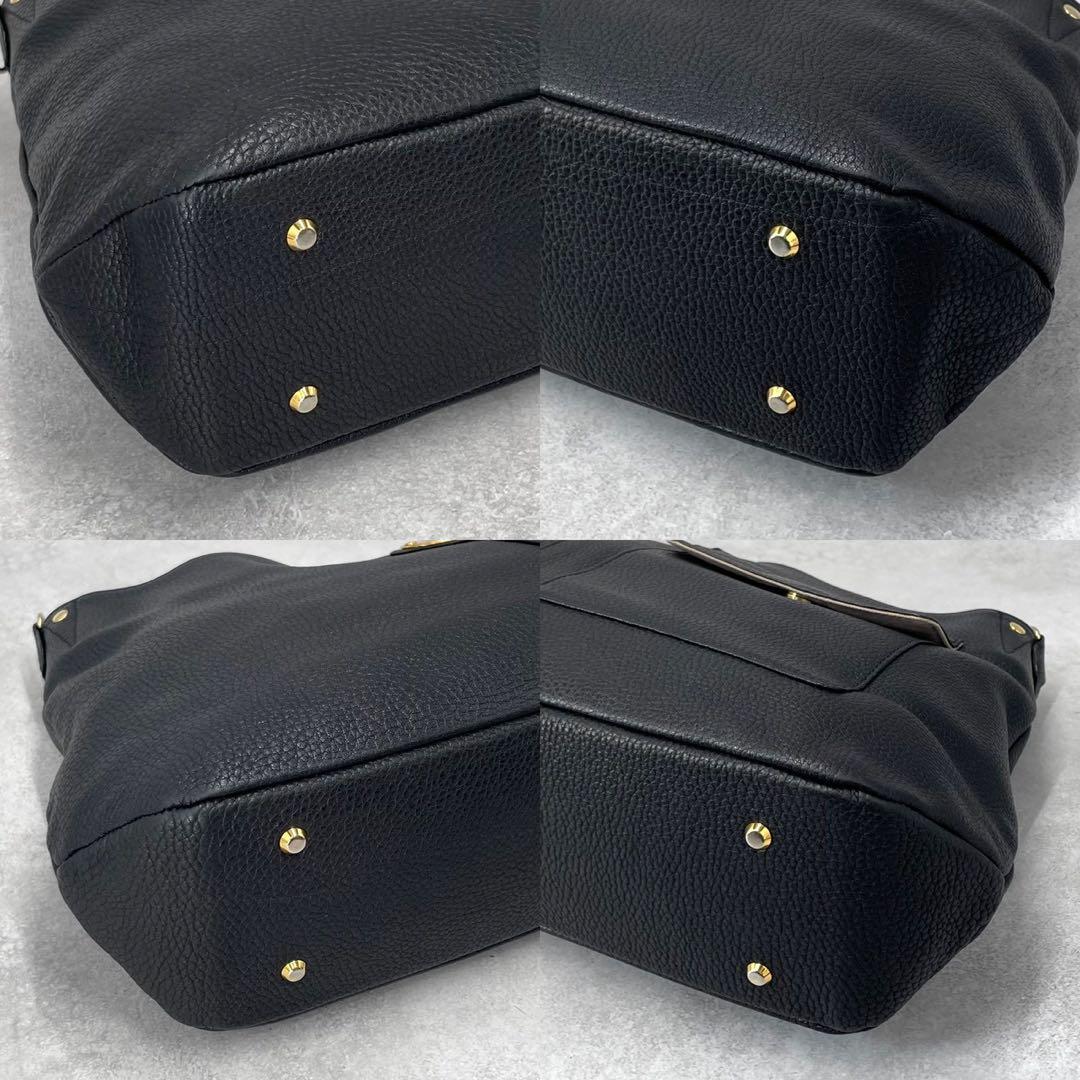 極美品◎アタオ　エルヴィ　ハンドバッグ　ショルダー　2way ゴールドプレート