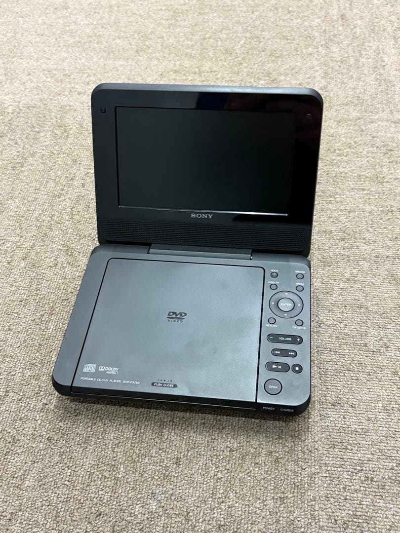 【美品】SONY DVP-FX780 ポータブルDVDプレーヤー 2018年製