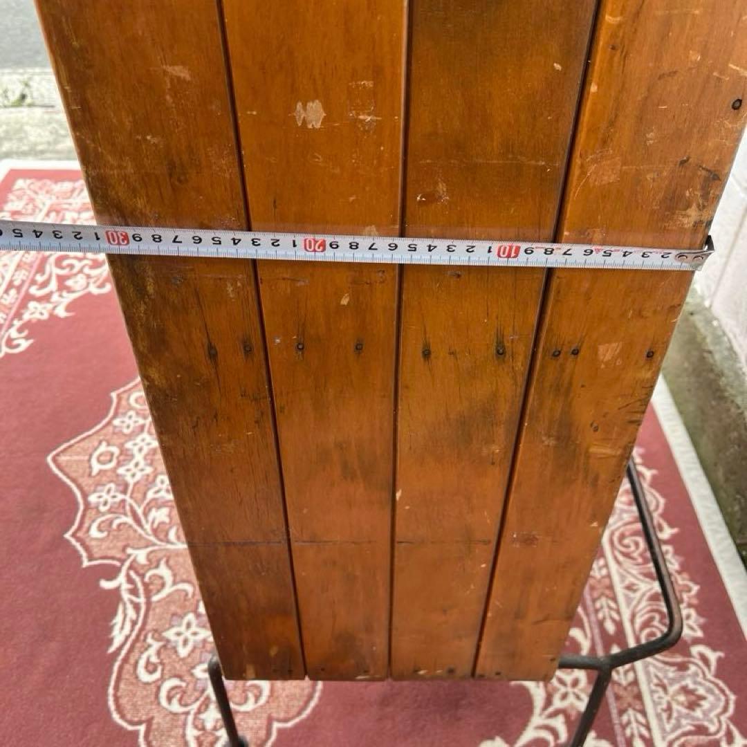 50s60sビンテージ品◾️鉄アイアンベース カウンターテーブル 古家具 店舗什器