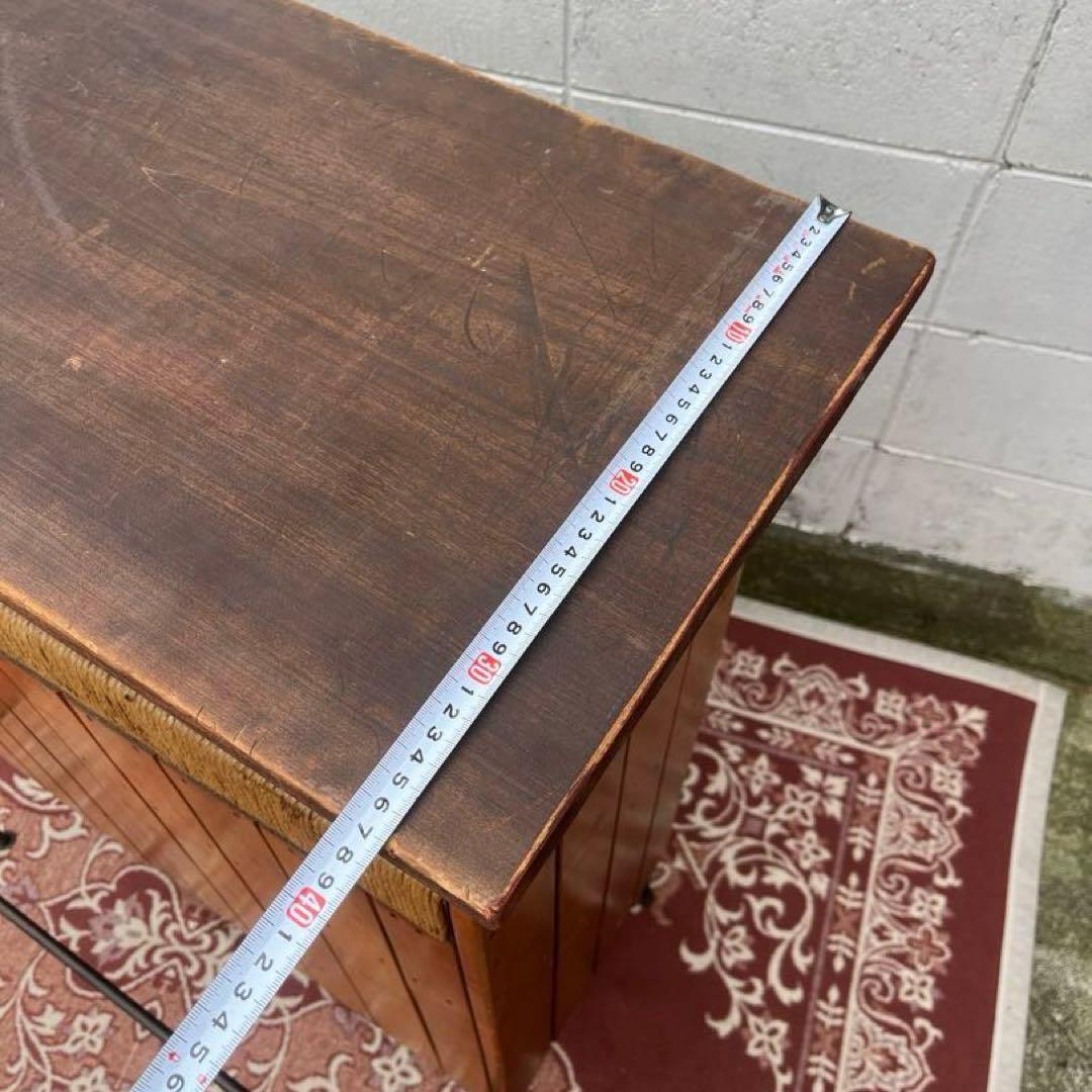 50s60sビンテージ品◾️鉄アイアンベース カウンターテーブル 古家具 店舗什器