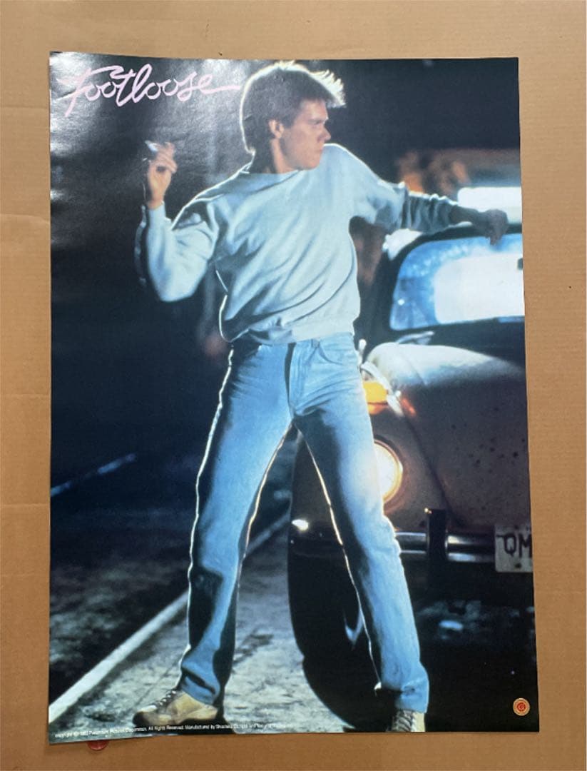 レア‼️映画「フットルース」ポスター　※出演　ケヴィン・ベーコン