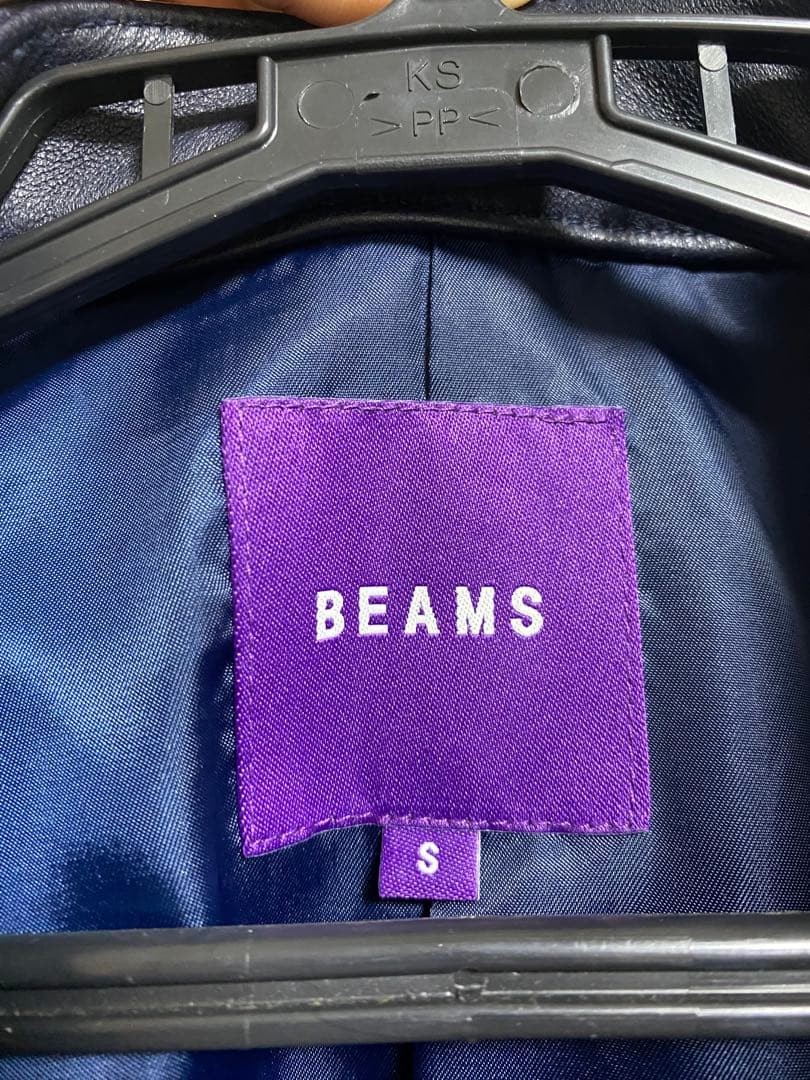 BEAMS　ビームス　レザー　ライダースジャケット　S