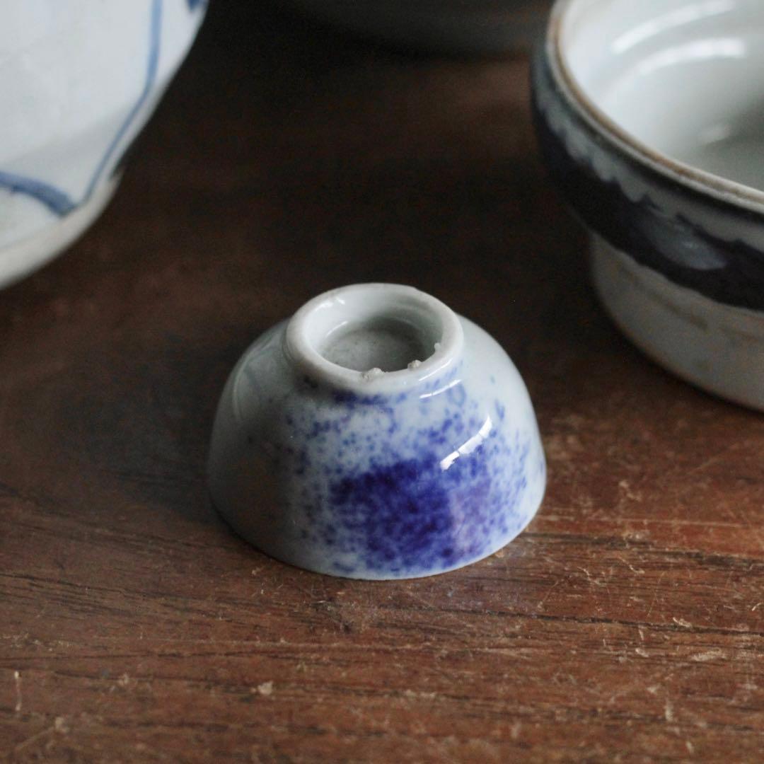 染付 三段重 花見弁当 蕎麦弁当器 古美術 古道具 アンティーク