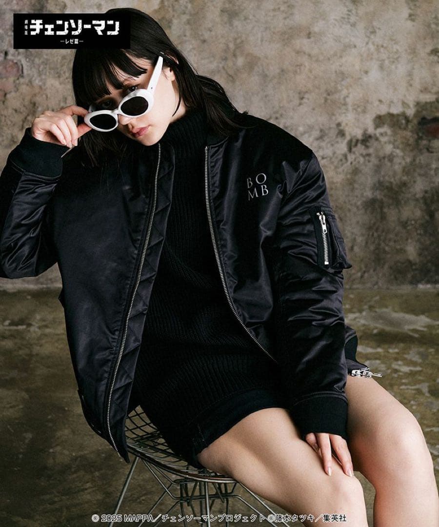 CHAINSAW MAN ボンバージャケット ブラック