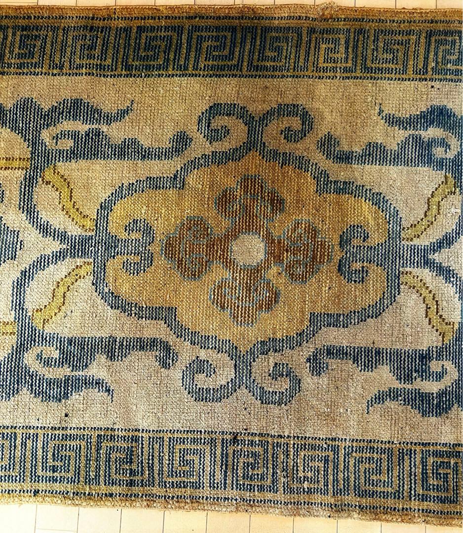 希少 古初期 オールド 赤穂段通 大正初期