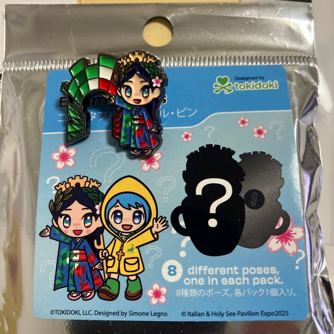 イタリア館　大阪・関西万博　ピンバッチ　イタリアちゃん