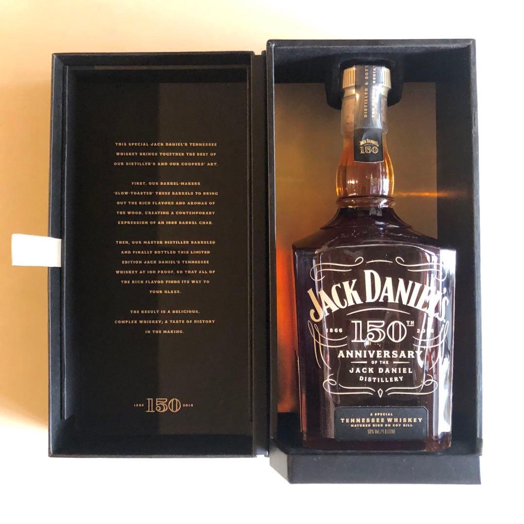 【未開栓•レア】ジャックダニエル 150周年記念ボトル 化粧箱入り 限定販売品