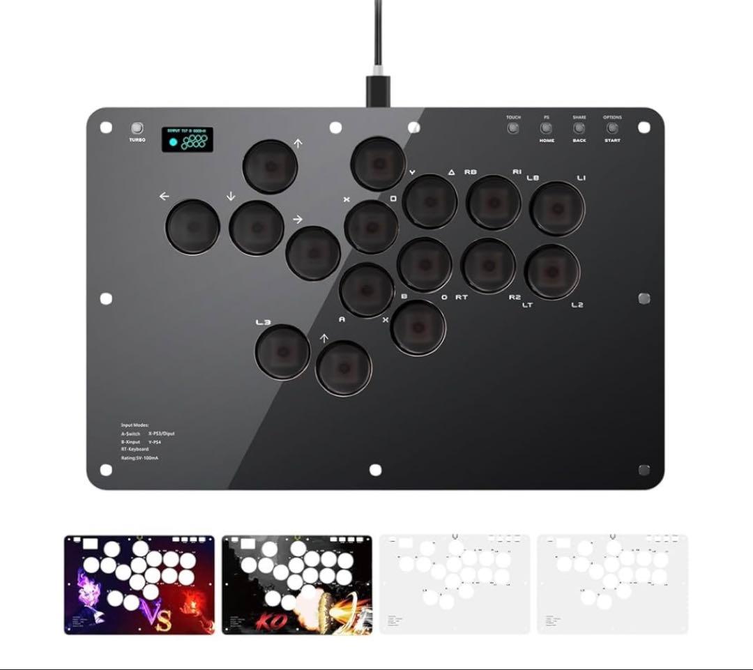 アケコン レバーレス コントローラー 16ボタン 格闘 キーボード ゲーム