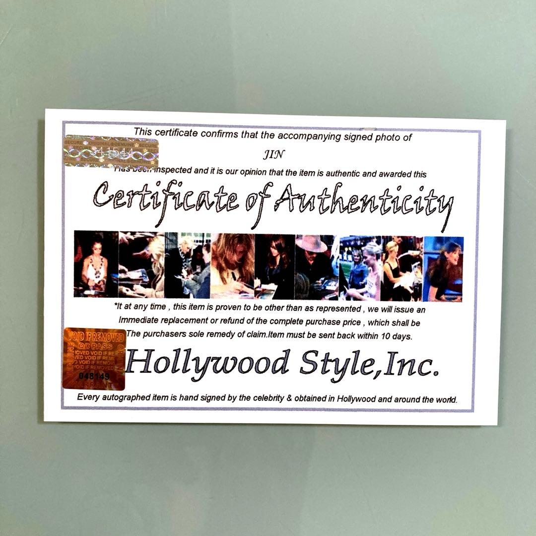 ジン直筆サイン入り2Lサイズ写真…