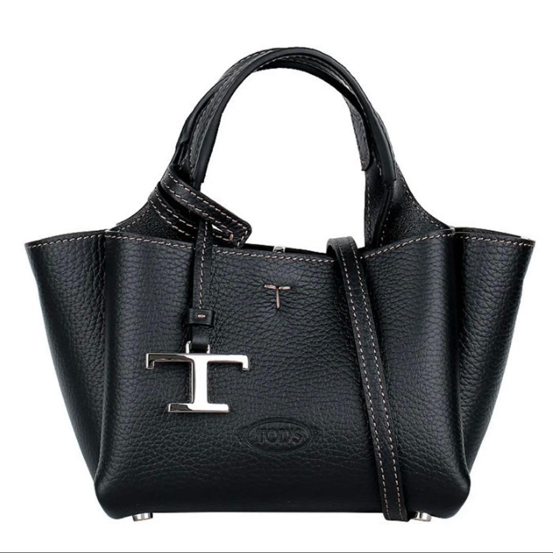 TOD'S T Timeless マイクロ ショルダーバッグ ブラック