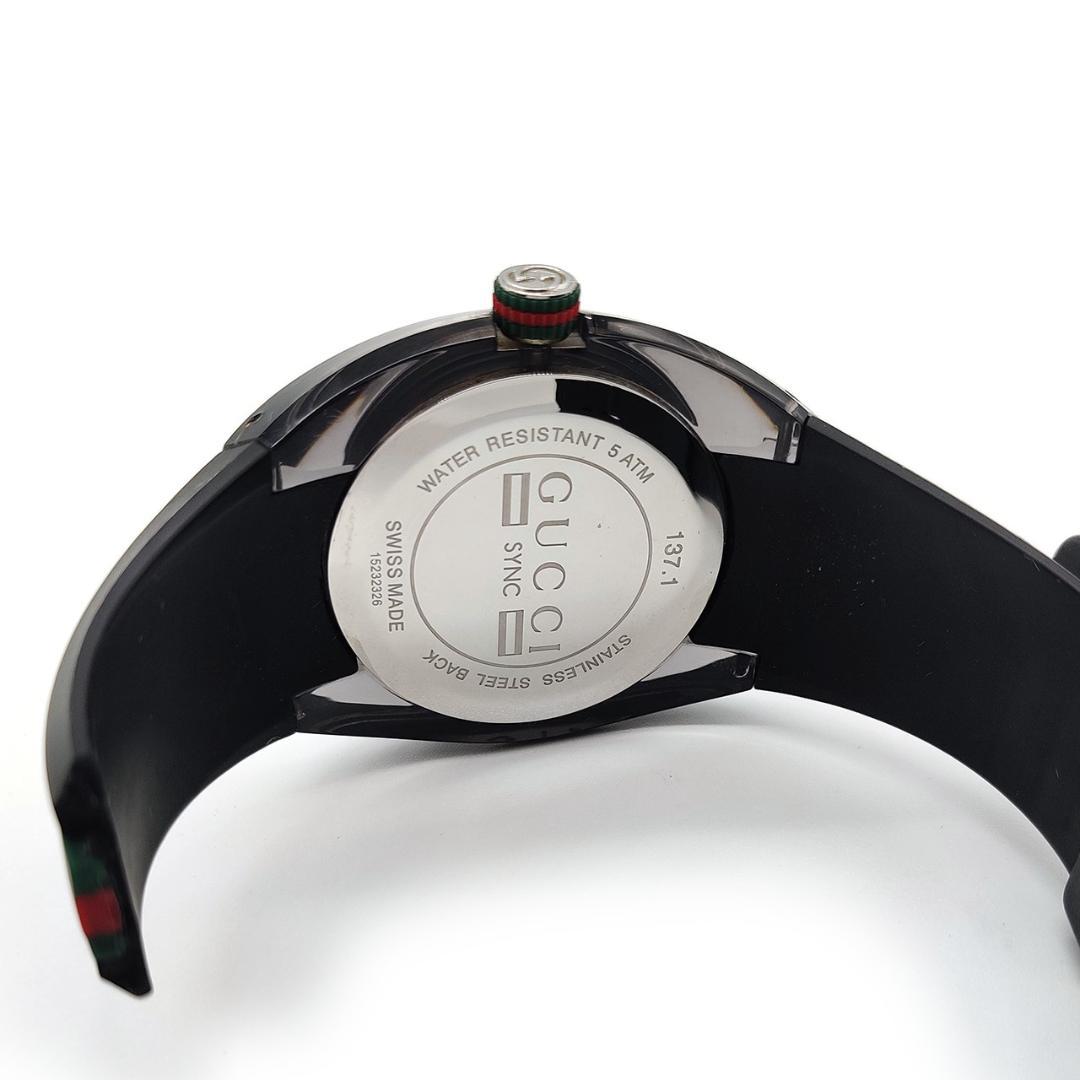 グッチ SYNC シェリーライン 腕時計ブラック ユニセックス