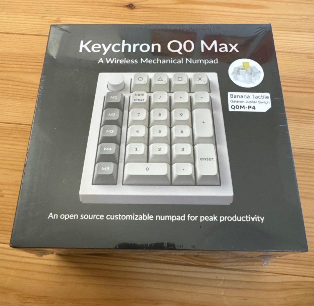 新品未開封 Keychron Q0 Max ワイヤレス テンキー バナナ軸