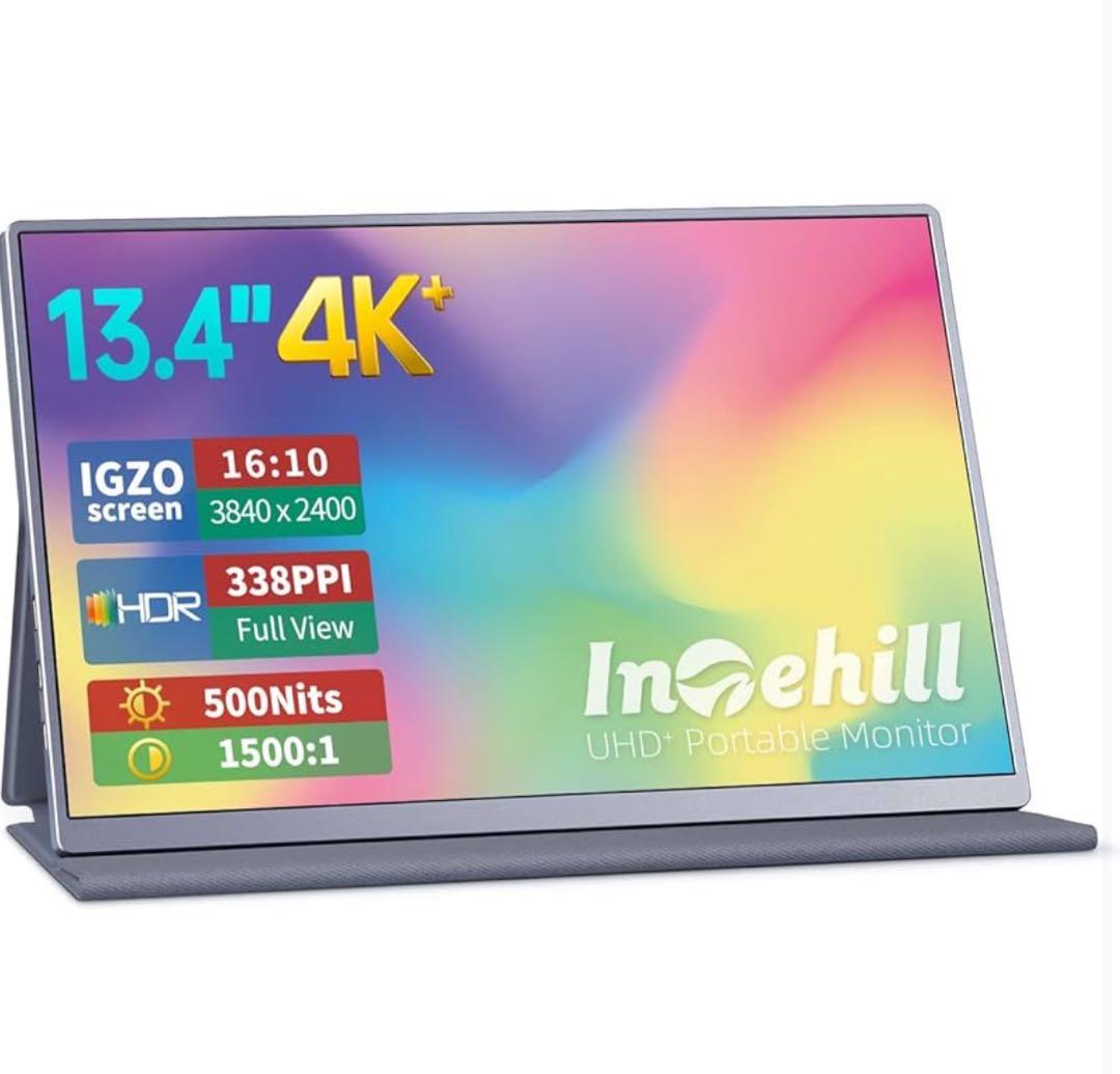 Intehill モバイルモニター 4k 13.4 インチ