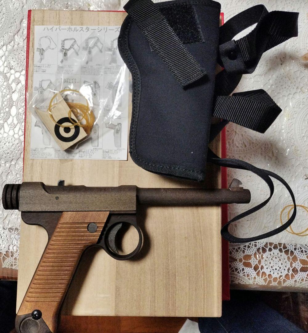 【1月中最終値下】木製品の共榮　超精密木製ゴム鉄砲　南部14年式 桐箱入