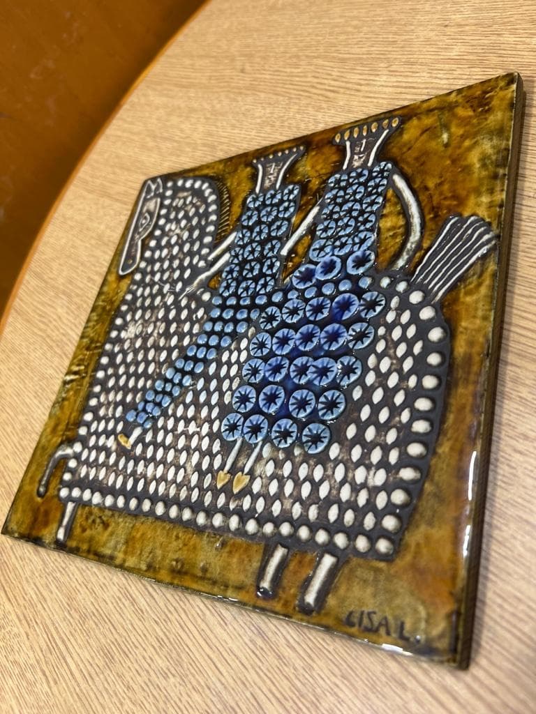 LISA LARSONリサラーソン UNIK Ryttsre 陶版 乗馬 北欧