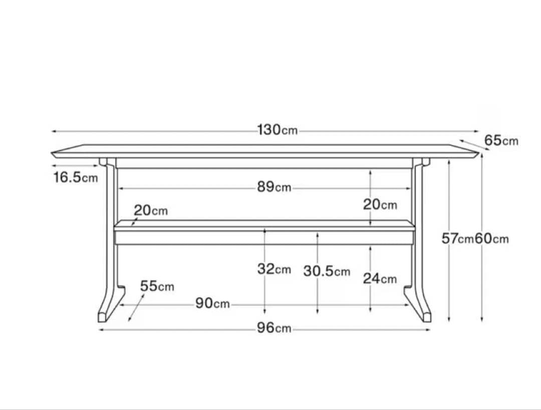 ■送料込■無印良品 リビングでもダイニングでもつかえる テーブル2 食卓机