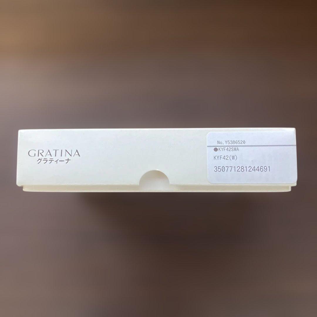 【SIMロック解除済】au GRATINA KYF42(箱・取説付)ホワイト