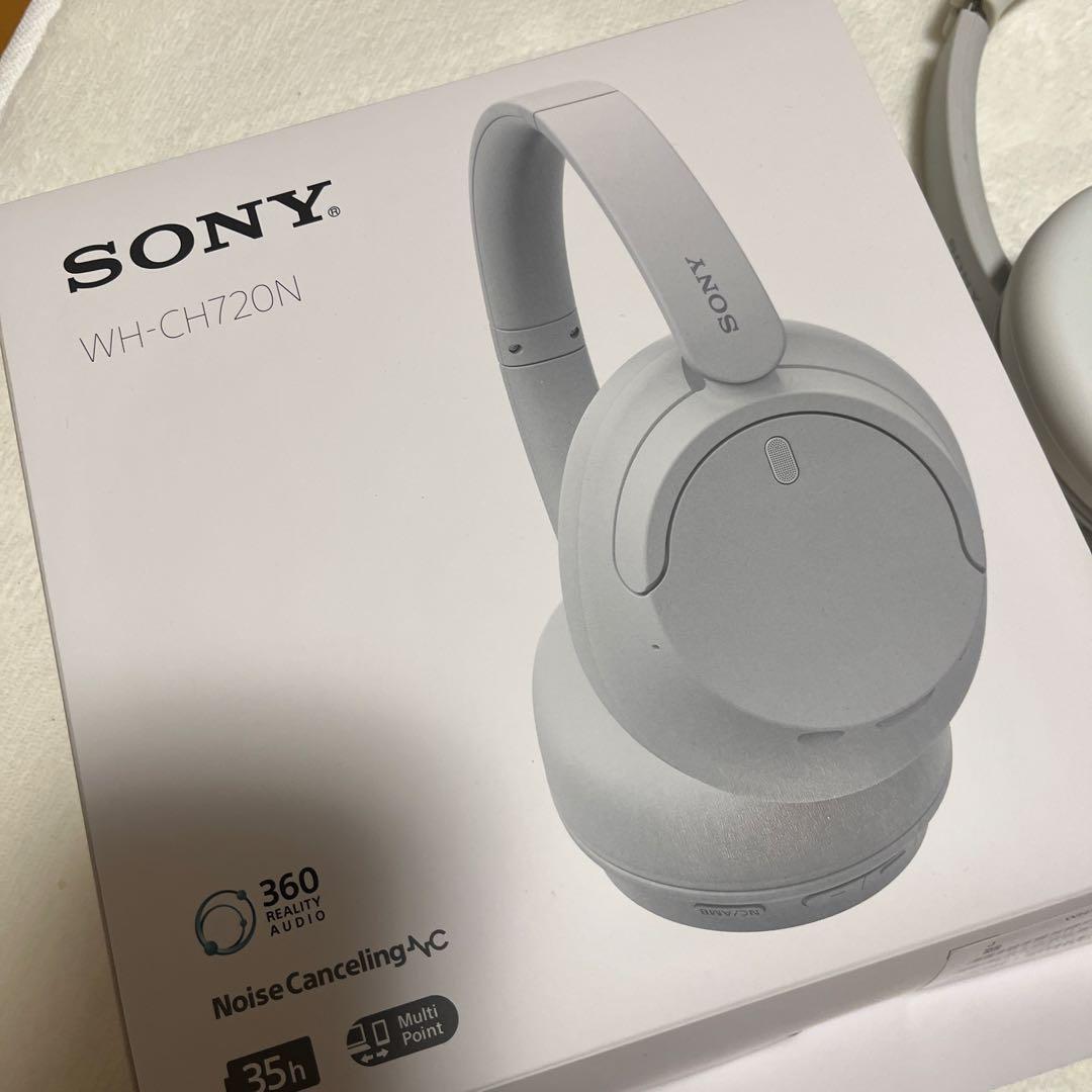 最終値下げ　保証書有　SONY WH-CH720N ホワイト ケース付き