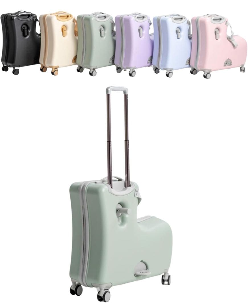 [キッズトラベル] 【子連れ旅行に革命 折りたたみタイプ子が乗れるキャリーケース