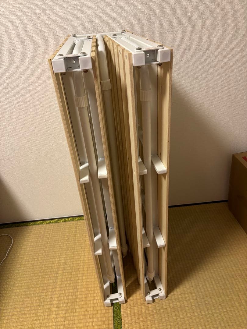 エムール　折りたたみすのこベッド　4つ折り
