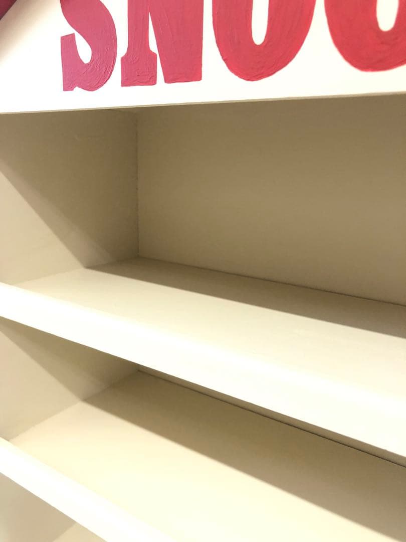 #スヌーピー 家型 3段棚 　業者さんにてリペアー済です 匿名配送いたします。