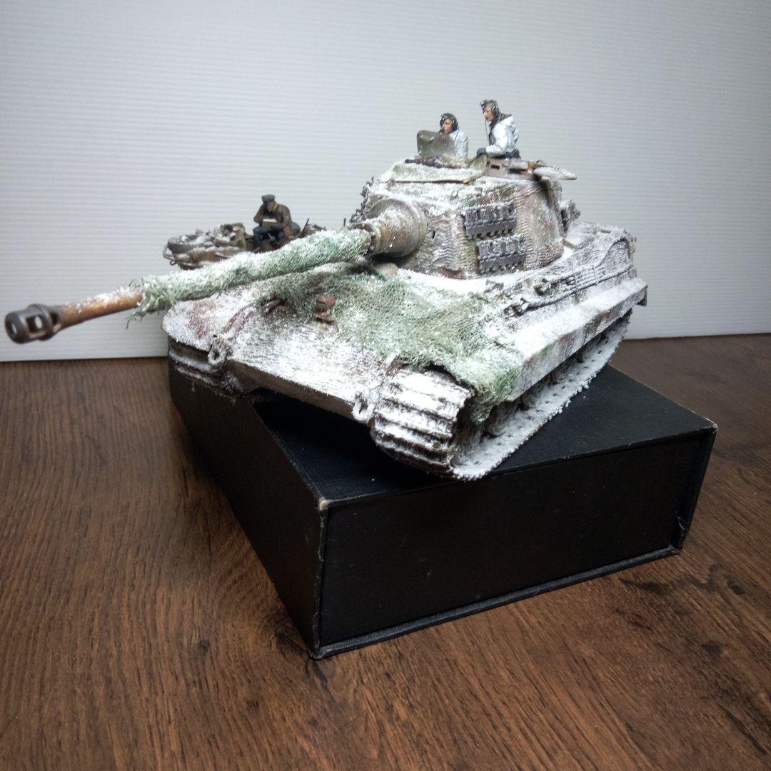 コネコタミヤ　1/35 ドイツ軍　キングタイガー　シュビムワーゲン　完成品