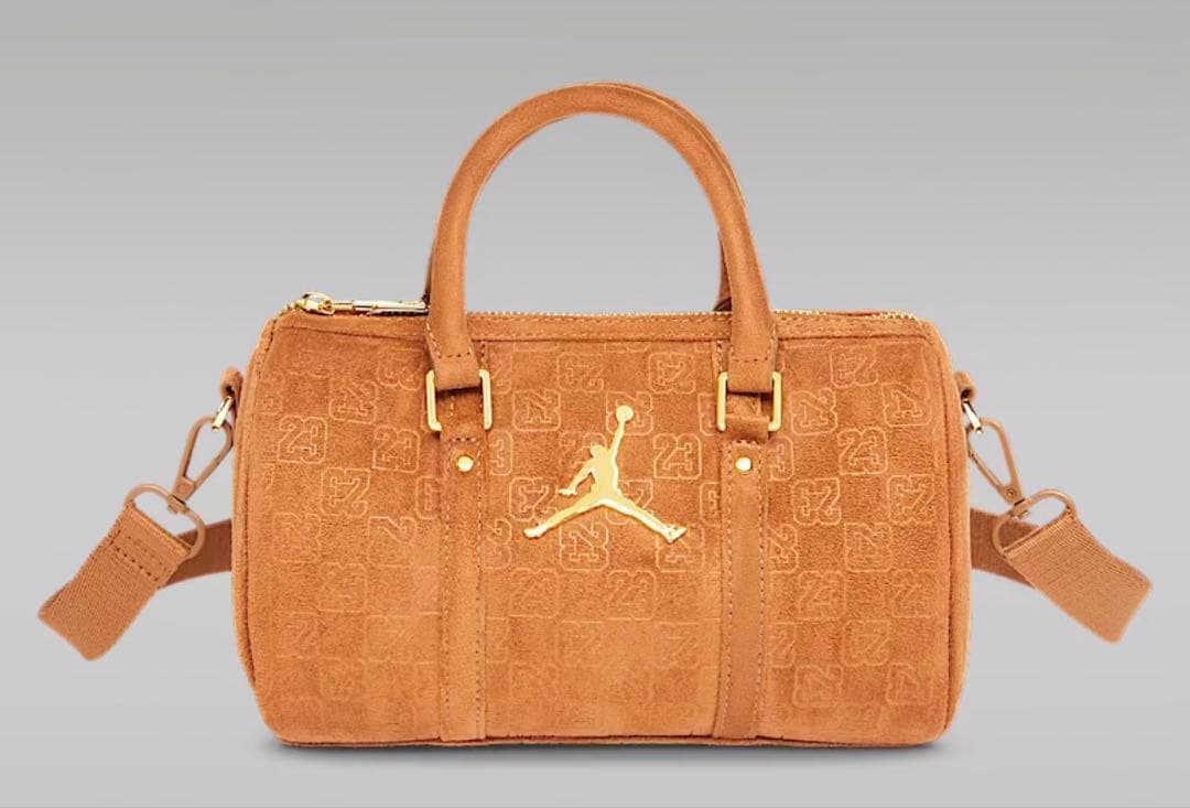 【新品　未使用】NIKE JORDAN モノグラム スエード　ミニダッフル