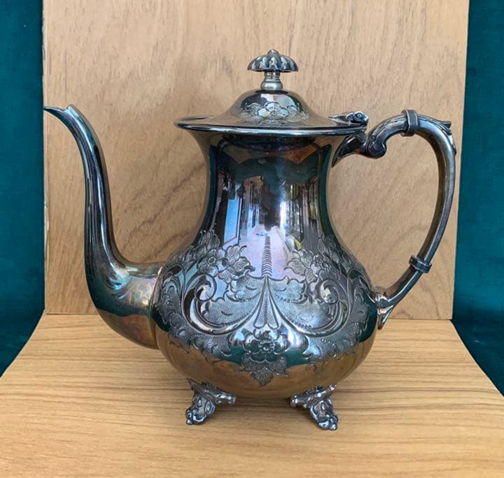 銀製ティーサーバー、3点セット