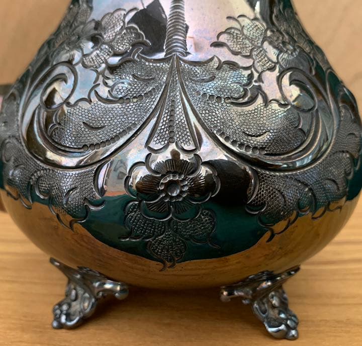 銀製ティーサーバー、3点セット